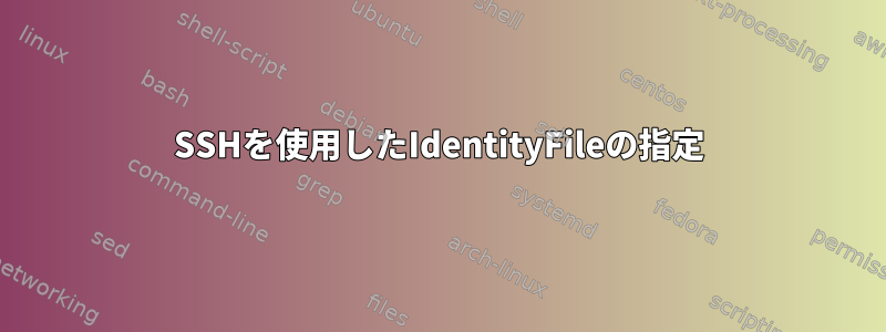 SSHを使用したIdentityFileの指定