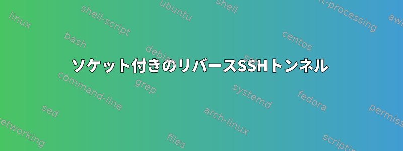 ソケット付きのリバースSSHトンネル