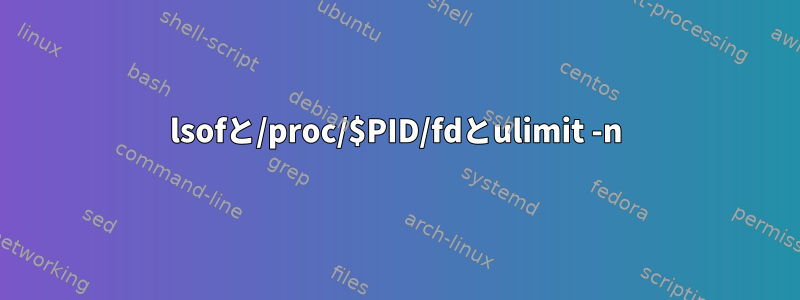 lsofと/proc/$PID/fdとulimit -n