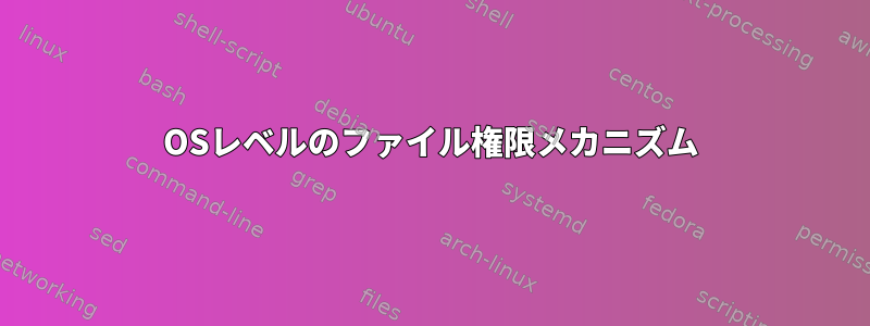 OSレベルのファイル権限メカニズム