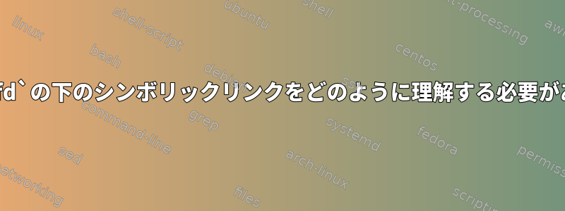 `/proc/pid/fd`の下のシンボリックリンクをどのように理解する必要がありますか？