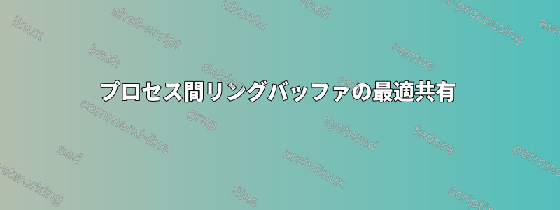 プロセス間リングバッファの最適共有