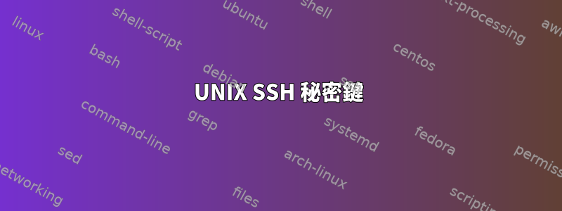 UNIX SSH 秘密鍵