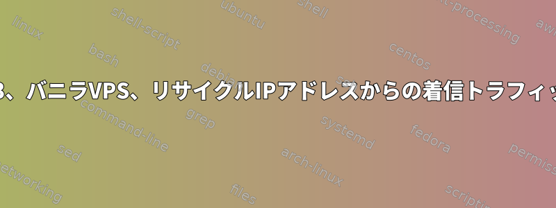 ポート80および443、バニラVPS、リサイクルIPアドレスからの着信トラフィックを監視します。