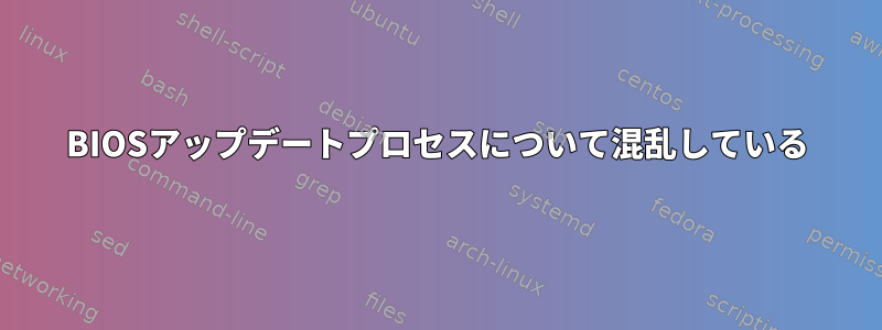 BIOSアップデートプロセスについて混乱している