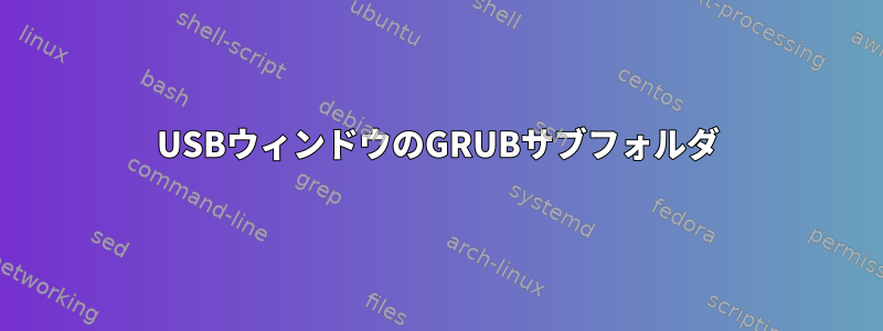 USBウィンドウのGRUBサブフォルダ