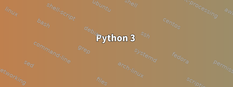 Python 3