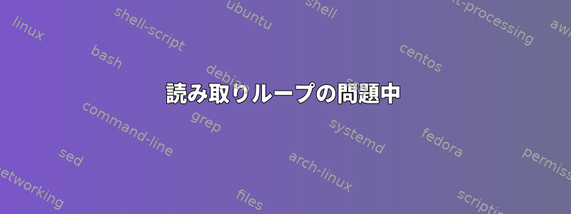 読み取りループの問題中