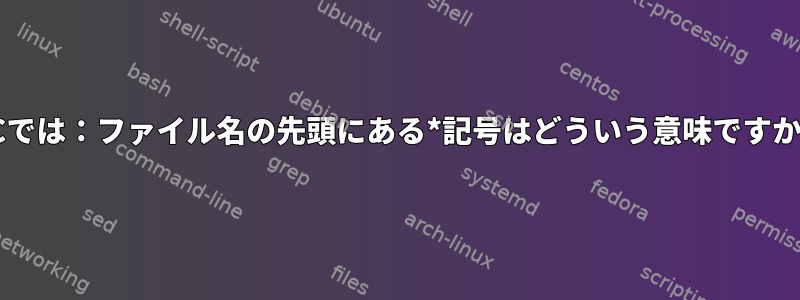 MCでは：ファイル名の先頭にある*記号はどういう意味ですか？