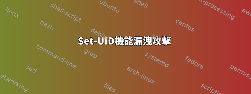 Set-UID機能漏洩攻撃