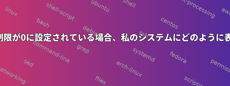 コアファイルの制限が0に設定されている場合、私のシステムにどのように表示されますか？