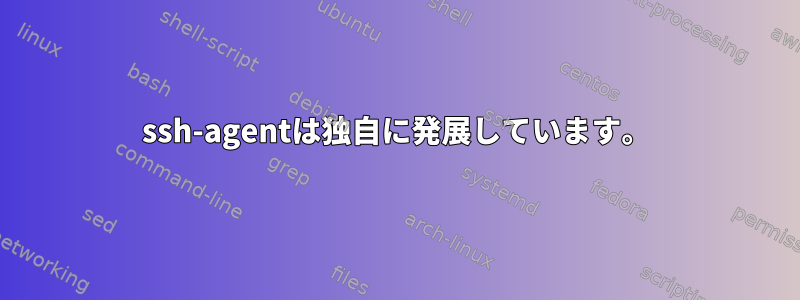 ssh-agentは独自に発展しています。