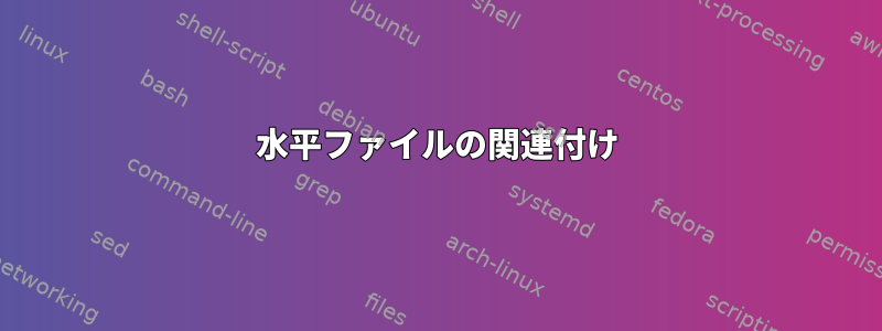 水平ファイルの関連付け