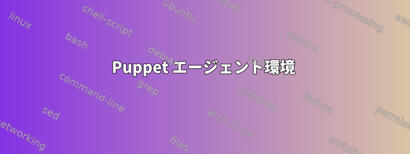 Puppet エージェント環境