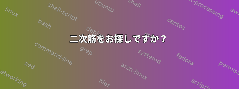 二次筋をお探しですか？