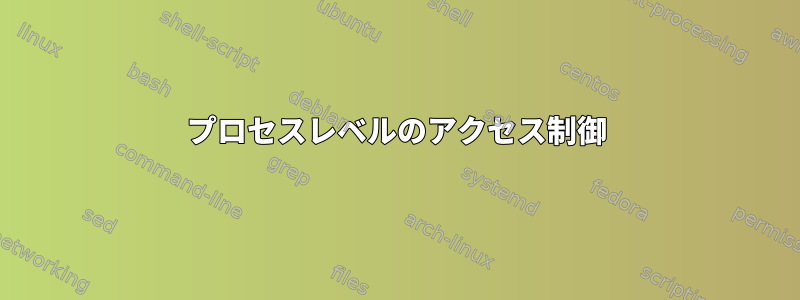 プロセスレベルのアクセス制御