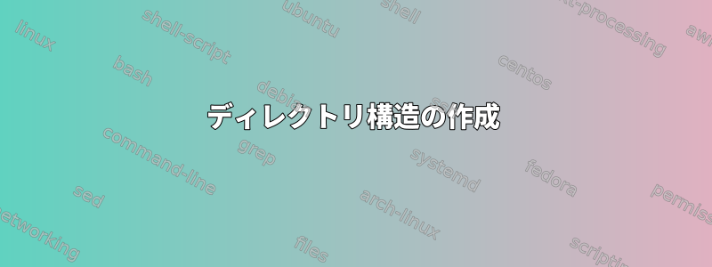 ディレクトリ構造の作成