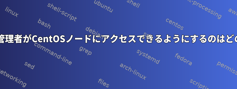 見知らぬWordPress管理者がCentOSノードにアクセスできるようにするのはどのくらい安全ですか？