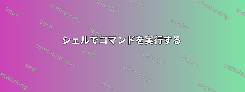 シェルでコマンドを実行する