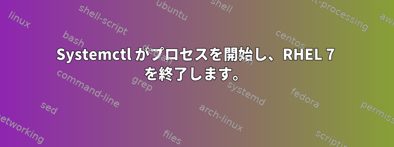 Systemctl がプロセスを開始し、RHEL 7 を終了します。