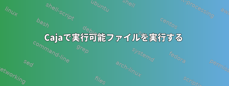 Cajaで実行可能ファイルを実行する