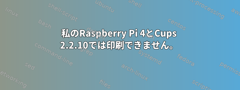 私のRaspberry Pi 4とCups 2.2.10では印刷できません。