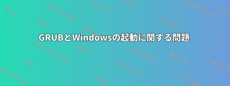 GRUBとWindowsの起動に関する問題