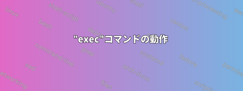 "exec"コマンドの動作