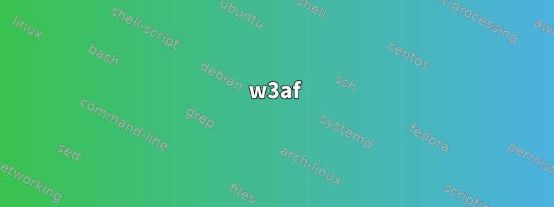 w3af