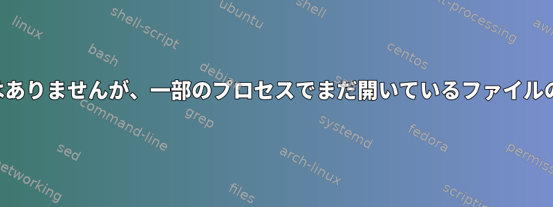 リンクはありませんが、一部のプロセスでまだ開いているファイルのコピー