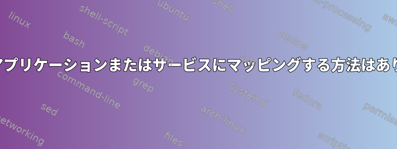 ポートをアプリケーションまたはサービスにマッピングする方法はありますか？