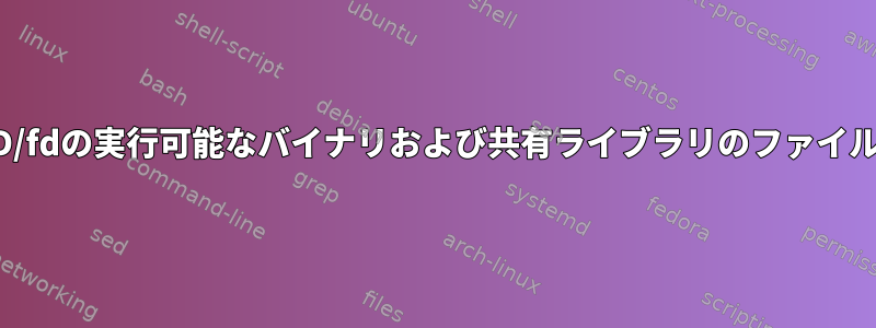 /proc/PID/fdの実行可能なバイナリおよび共有ライブラリのファイル記述子？