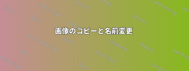 画像のコピーと名前変更