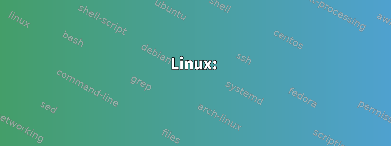 Linux: