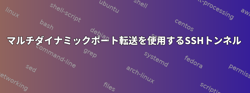 マルチダイナミックポート転送を使用するSSHトンネル