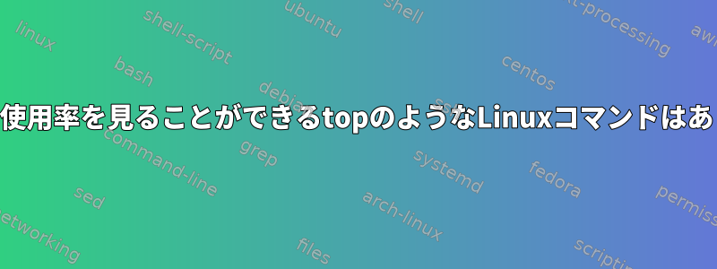 過去のCPU使用率を見ることができるtopのようなLinuxコマンドはありますか？