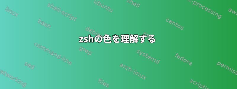 zshの色を理解する