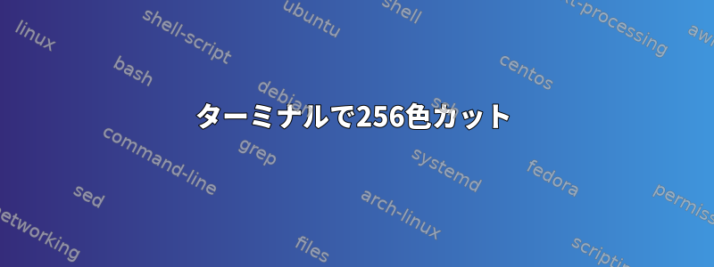 ターミナルで256色カット