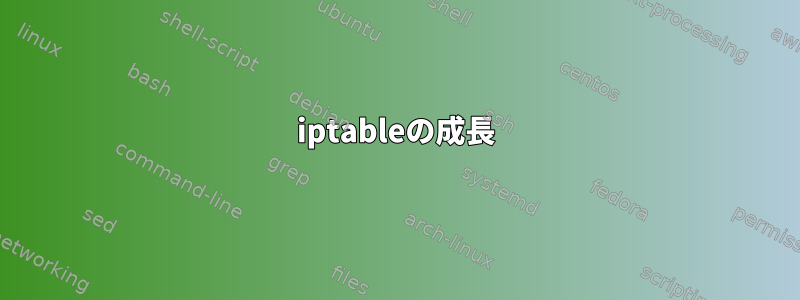 iptableの成長