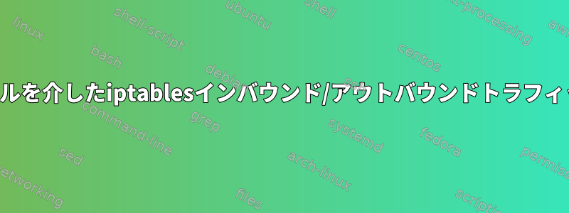 実行可能ファイルを介したiptablesインバウンド/アウトバウンドトラフィックを許可する