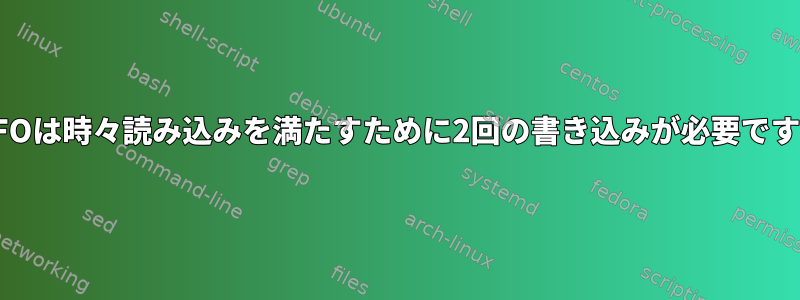 FIFOは時々読み込みを満たすために2回の書き込みが必要です。