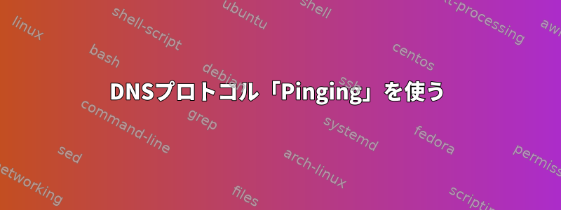 DNSプロトコル「Pinging」を使う