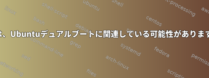 奇妙なキーボードとブートオプションの問題は、Ubuntuデュアルブートに関連している可能性があります（解決しましたが、なぜか疑問に思います）