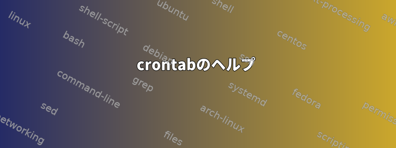 crontabのヘルプ