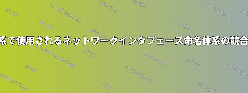 予測可能な名前体系で使用されるネットワークインタフェース命名体系の競合を解決するには？