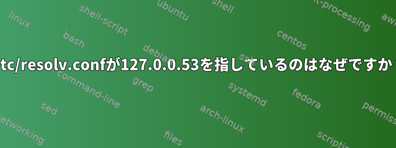 /etc/resolv.confが127.0.0.53を指しているのはなぜですか？