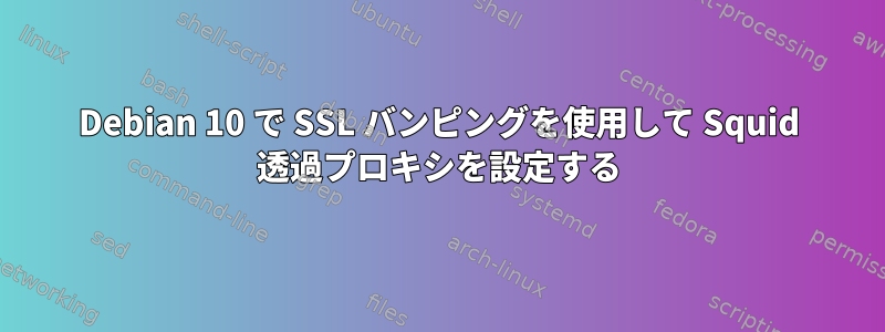 Debian 10 で SSL バンピングを使用して Squid 透過プロキシを設定する