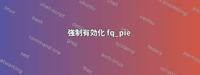 強制有効化 fq_pie