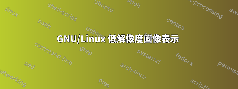 GNU/Linux 低解像度画像表示