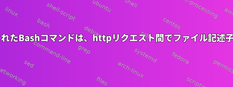 Railsで実行されたBashコマンドは、httpリクエスト間でファイル記述子を失います。